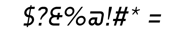 AUdimat Italic Font OTHER CHARS
