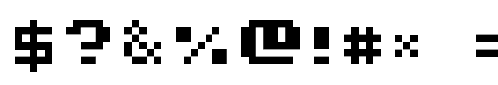 AuX DotBitC Xtra Bold Font OTHER CHARS