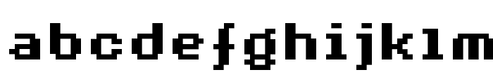 AuX DotBitC Xtra Bold Font LOWERCASE