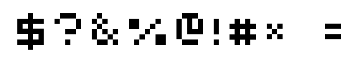 AuX DotBitC Xtra Font OTHER CHARS