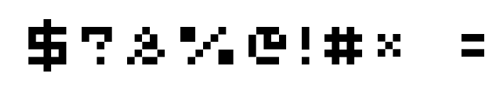 AuX DotBitC Font OTHER CHARS