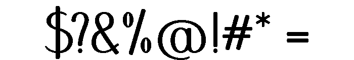 Aubade Expanded Font OTHER CHARS