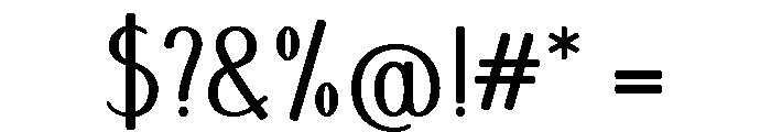 Aubade Regular Font OTHER CHARS