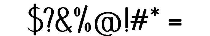 Aubade SemiExpanded Font OTHER CHARS