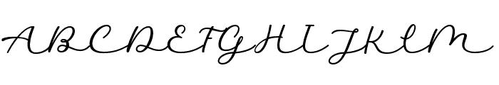 Auckland Signature Font UPPERCASE