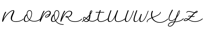 Auckland Signature Font UPPERCASE