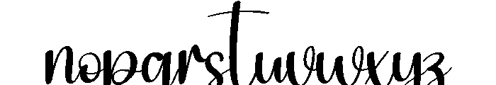 Audreyana Font LOWERCASE