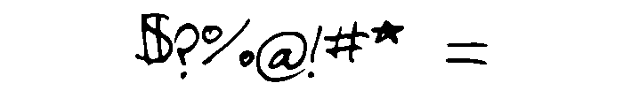 AudreysScribbles Font OTHER CHARS