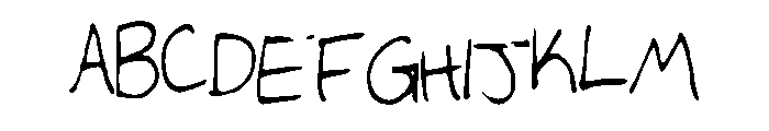 AudreysScribbles Font UPPERCASE