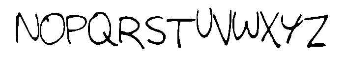 AudreysScribbles Font UPPERCASE