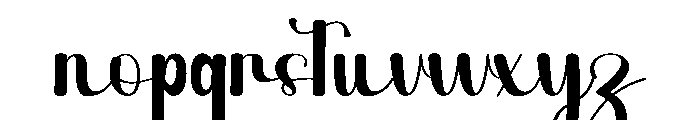 August Signature Font LOWERCASE