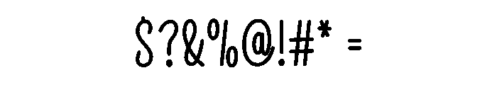 August Wonderful Font OTHER CHARS