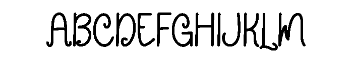 August Wonderful Font UPPERCASE