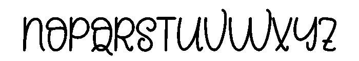 August Wonderful Font UPPERCASE