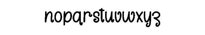 August Wonderful Font LOWERCASE