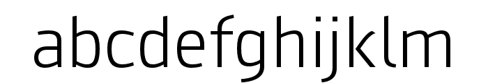 AugustSansRed-45Light Font LOWERCASE