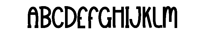 August Font LOWERCASE
