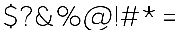 AukimLight Font OTHER CHARS