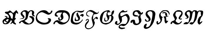 AuldMagick Bold Italic Font UPPERCASE