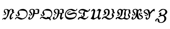 AuldMagick Bold Italic Font UPPERCASE