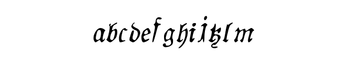 AuldMagick Italic Font LOWERCASE