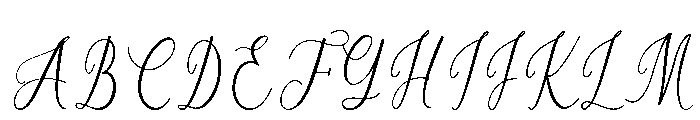 Auloriel Script DEMO Font UPPERCASE