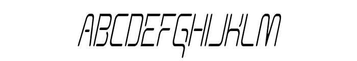 Aunchanted Condense Oblique Font UPPERCASE