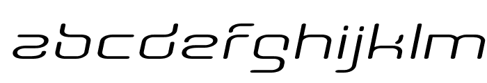 Aunchanted Expanded Oblique Font LOWERCASE