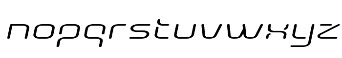 Aunchanted Expanded Oblique Font LOWERCASE