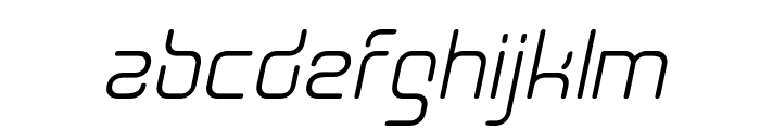 Aunchanted Oblique Font LOWERCASE