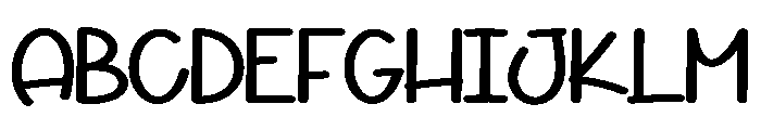 Aunty Font UPPERCASE