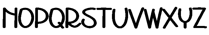 Aunty Font UPPERCASE