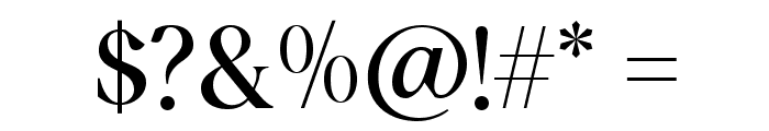Aurallia Regular Font OTHER CHARS