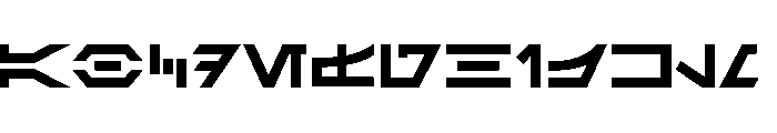 Aurebesh AF Canon Tech Font UPPERCASE