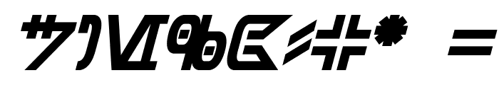 Aurebesh Bold Italic Font OTHER CHARS
