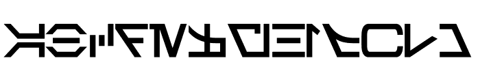 Aurebesh Bold Font UPPERCASE