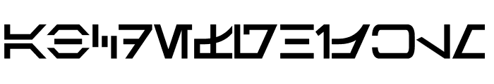 Aurebesh Bold Font LOWERCASE