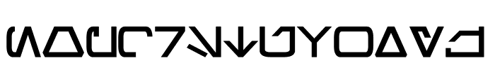 Aurebesh Bold Font LOWERCASE