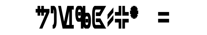 Aurebesh Condensed Bold Font OTHER CHARS