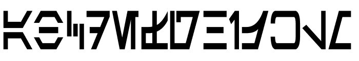 Aurebesh Condensed Bold Font LOWERCASE