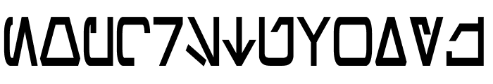 Aurebesh Condensed Bold Font LOWERCASE