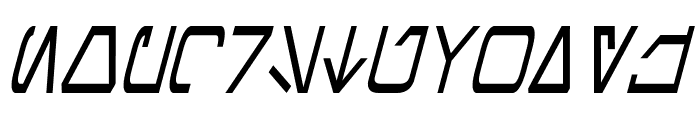Aurebesh Condensed Italic Font LOWERCASE