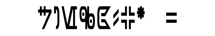 Aurebesh Condensed Font OTHER CHARS