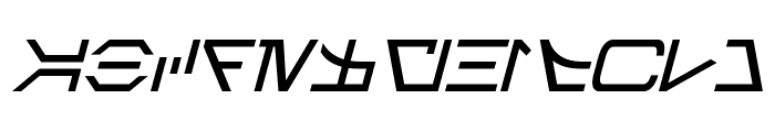 Aurebesh Italic Font UPPERCASE