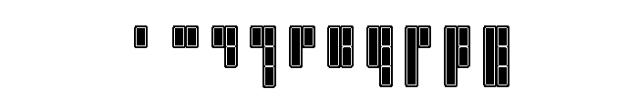 Aurebesh Rodian Outline Font OTHER CHARS