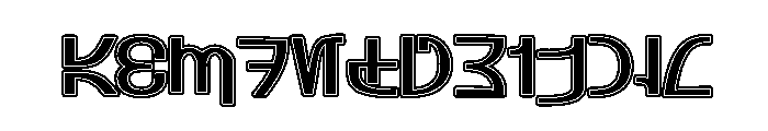 Aurebesh Rodian Outline FONT