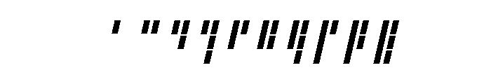 Aurebesh_Rodian Oblique Font OTHER CHARS
