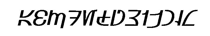 Aurebesh_Rodian Oblique FONT