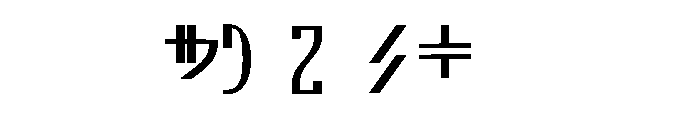 Aurebesh_Rodian Font OTHER CHARS