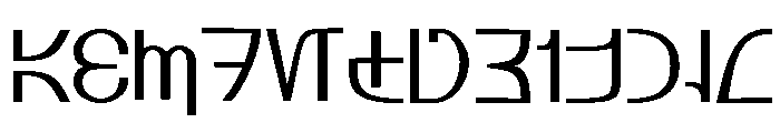 Aurebesh_Rodian Font UPPERCASE